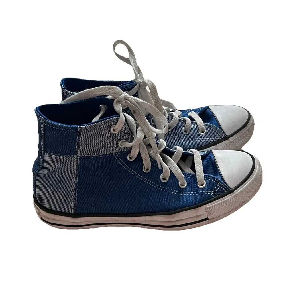 Converse Chuck Taylor Denim All Star Split Panel Summer Twill BL US 5 - Picture 3 of 9